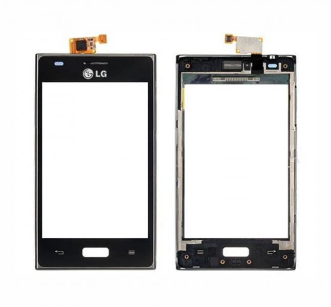 REPUESTO TACTIL P/LG L5 CON MARCO NEGRO