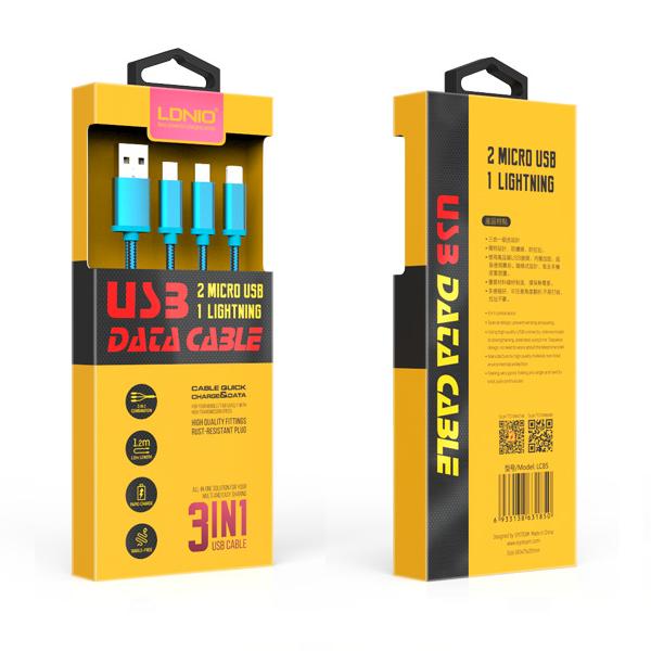 CABLE 3 EN 1 LDNIO LC85