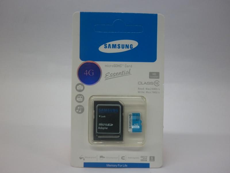 MICRO SD P/SAMSUNG 4GB CLASE 10