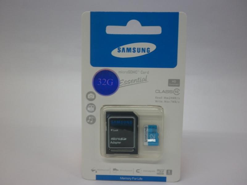 MICRO SD P/SAMSUNG 32GB CLASE 10