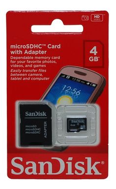 MICRO SD SANDISK 4GB