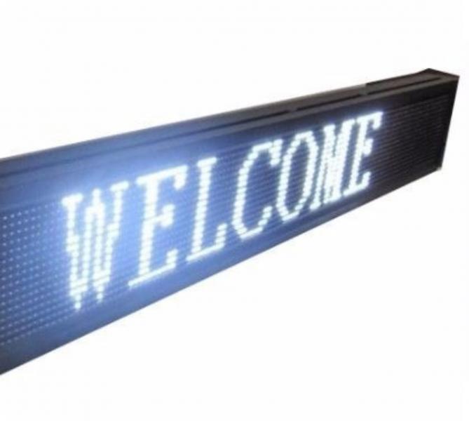 LETRERO LED PROGRAMABLE LUZ BLANCA 103*40