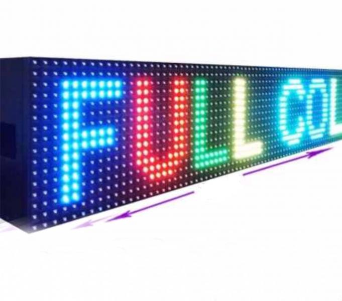 LETRERO LED PROGRAMABLE FULL COLOR P13.3 103*23