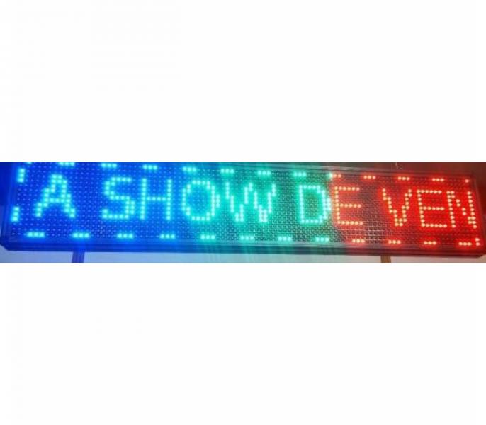 LETRERO LED PROGRAMABLE 3 COLORES 103*23