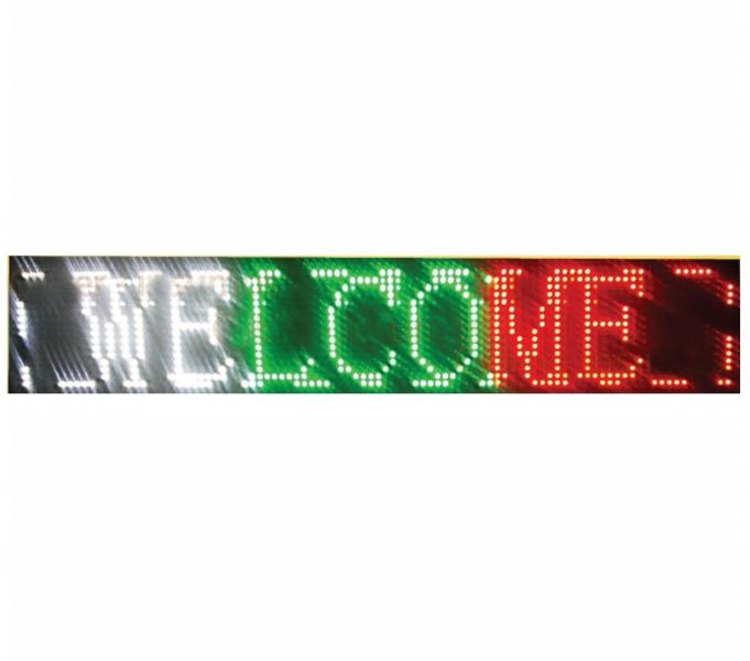 LETRERO LED PROGRAMABLE 3 COLORES 135*23