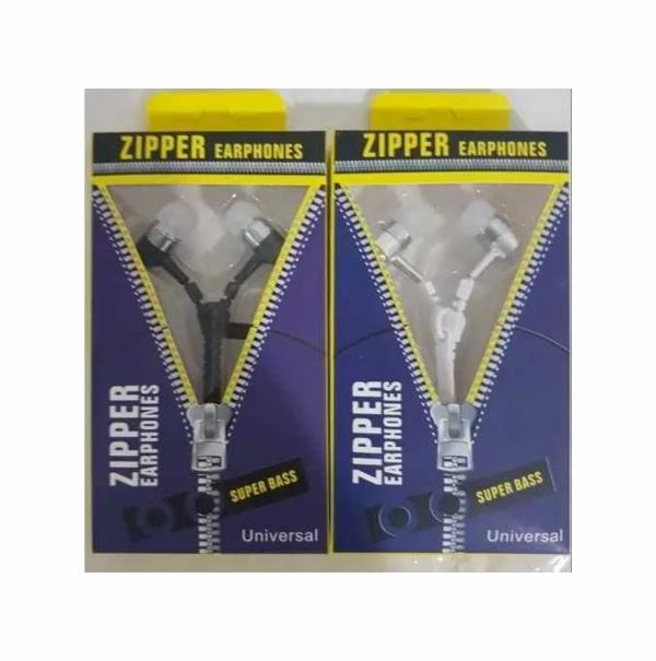 AUDIFONO ALAMBRICO ZIPPER EARPHONES UNIVERSAL