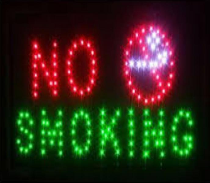 LETRERO LED NO SMOKING