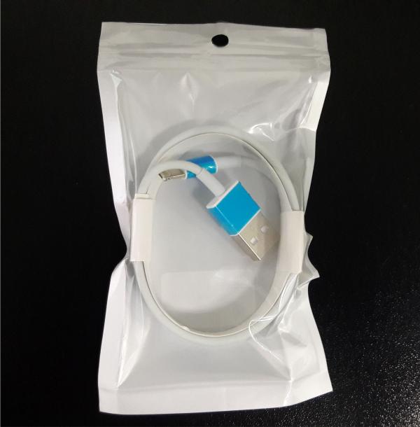 CABLE DOBLE P/IPHONE-P/SAMSUNG AZUL