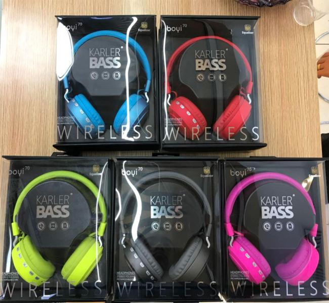 AUDIFONO DIADEMA BLUETOOTH BOYI 70