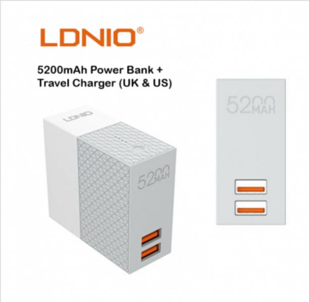 CARGADOR + POWER BANK LDNIO PA606 US S6