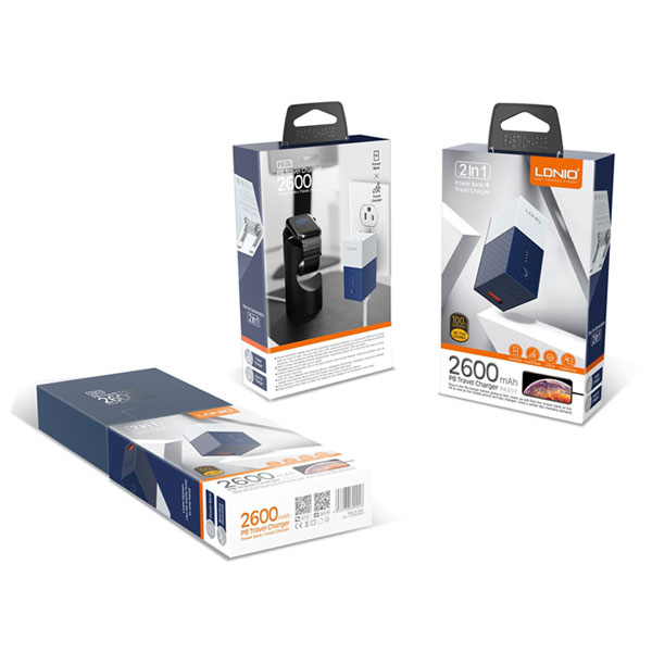 CARGADOR + POWER BANK LDNIO PA307 US S4