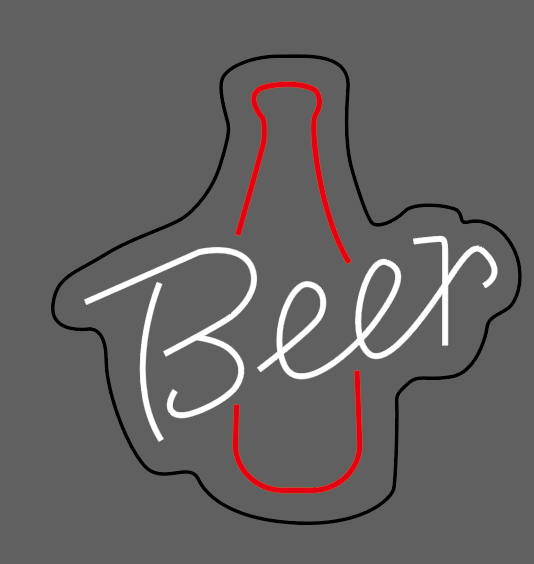 LETRERO NE&Oacute;N BEER 40*40 5V