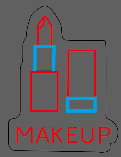 LETRERO NE&Oacute;N MAKEUP 30*40 5V