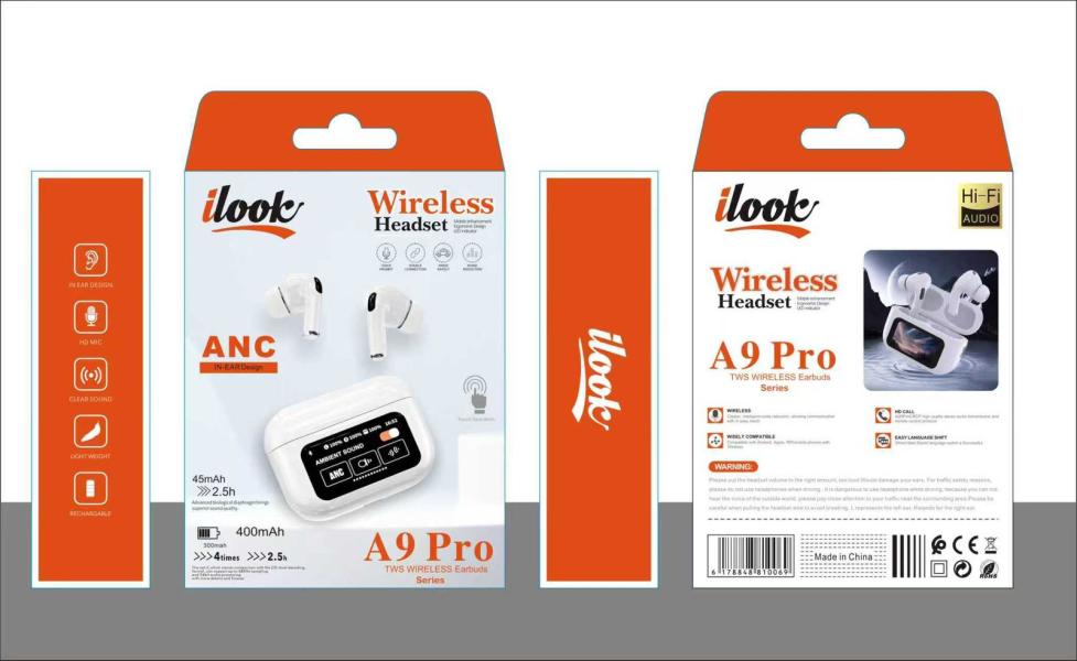 AUDIFONO BLUETOOTH ILOOK A9 PRO